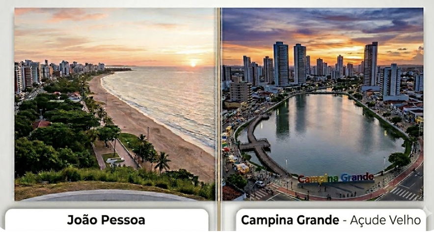 Paraíba no Topo: João Pessoa e Campina Grande são eleitas as melhores cidades para se viver no Nordeste